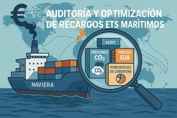 Cómo Auditar y Optimizar los Sobrecargos del ETS Marítimo: La Guía Definitiva para que Cargadores Españoles Eviten Sobreprecios de Hasta €325,000 por Viaje y Construyan Poder de Negociación Real con Navieras en 2025