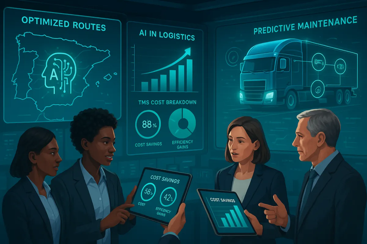 ROI Real de la Inteligencia Artificial en Sistemas de Gestión de Transporte: Análisis de Costes vs Beneficios para Cargadores Españoles en 2025