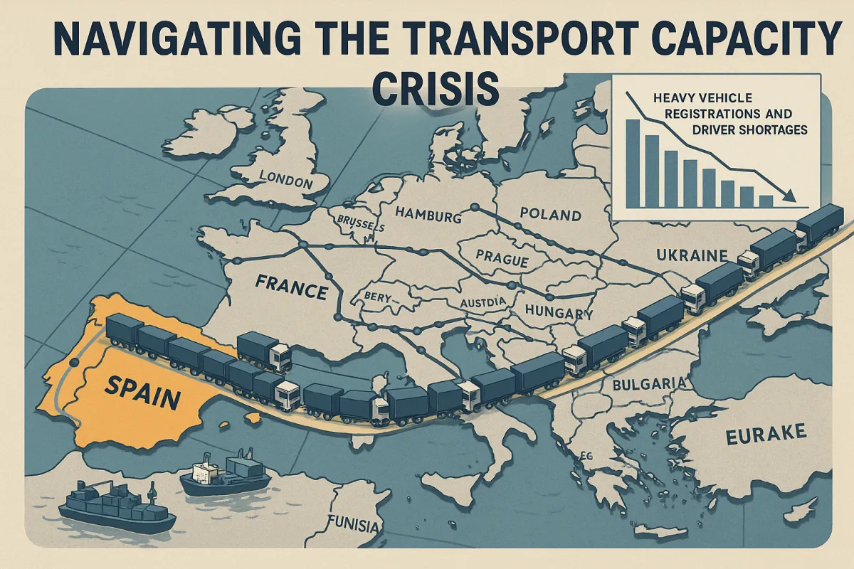 Crisis de Capacidad de Transporte en Europa 2025: Estrategias Probadas para que los Cargadores Españoles Aseguren Capacidad Confiable en un Mercado en Crisis