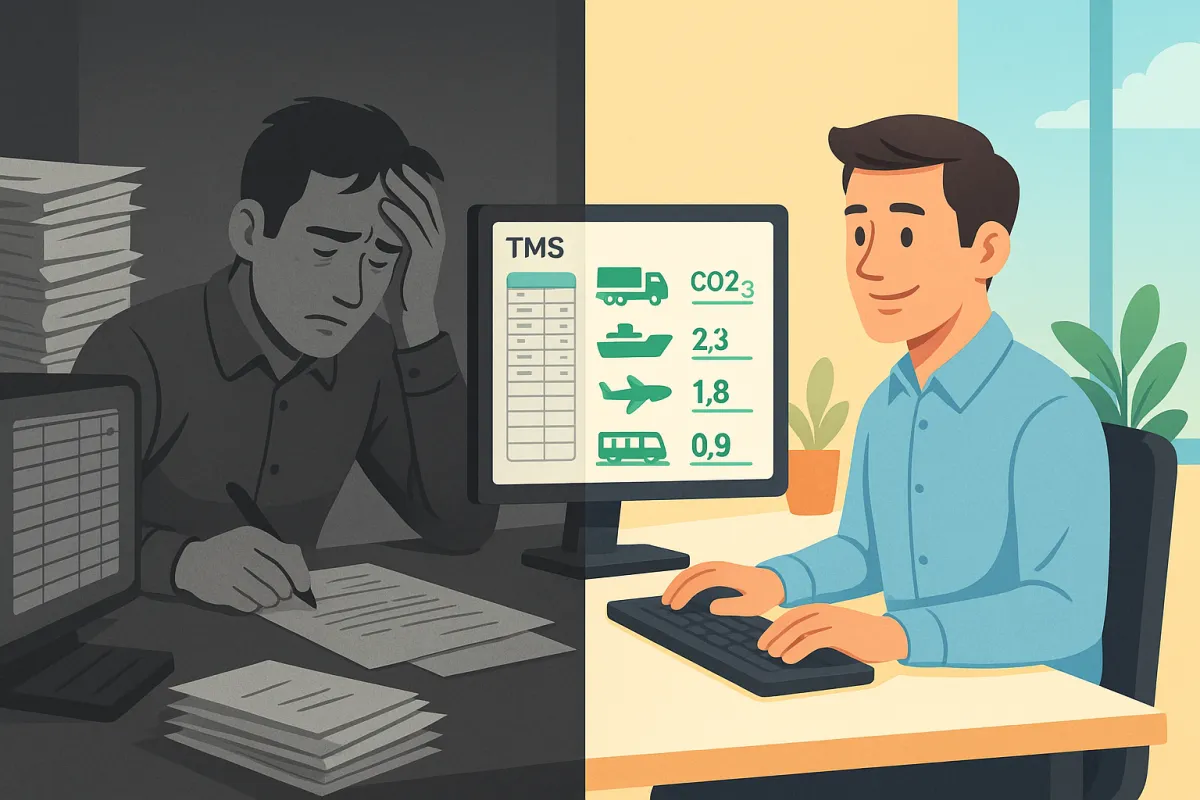 Cómo Convertir el Reporting Obligatorio de Emisiones Scope 3 en Ventaja Competitiva: Guía de Integración TMS para Cumplir el Real Decreto 214/2025 y Optimizar Costes de Transporte en 2025-2026