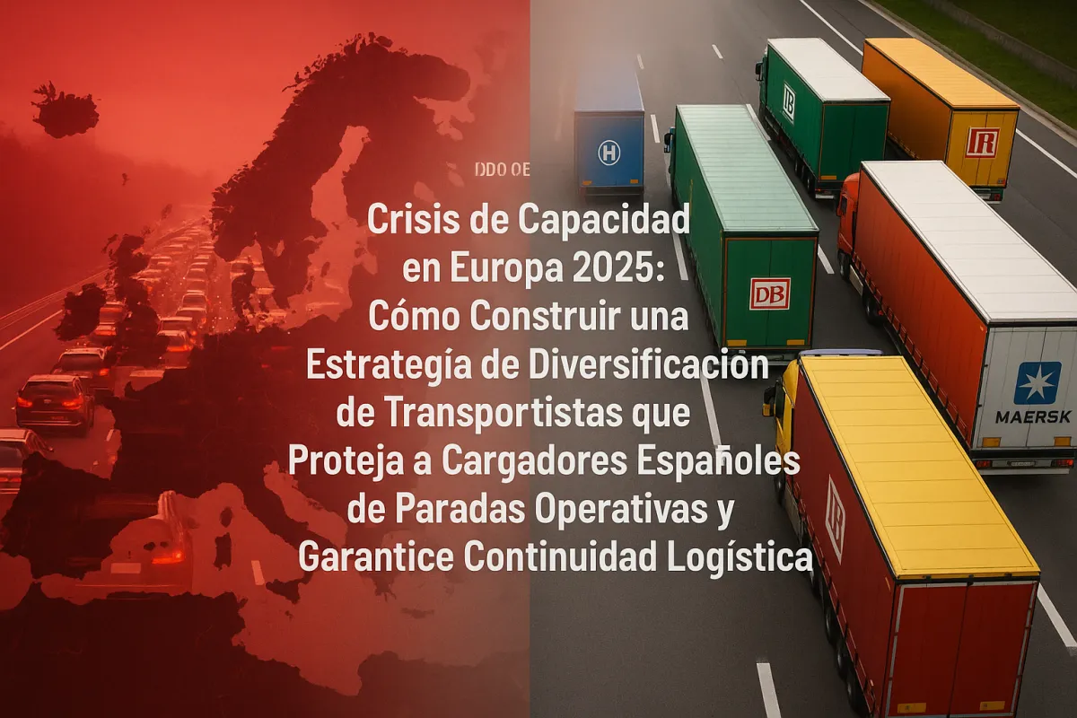 Crisis de Capacidad en Europa 2025: Cómo Construir una Estrategia de Diversificación de Transportistas que Proteja a Cargadores Españoles de Paradas Operativas y Garantice Continuidad Logística