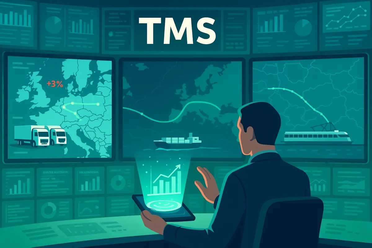 Sistemas TMS Multimodales 2026: Cómo Cargadores Hispanos Optimizan Costes Combinando Carretera, Ferrocarril y Marítimo Ante el Aumento del 3% de Tarifas Europeas - Estrategia de Procurement Inteligente