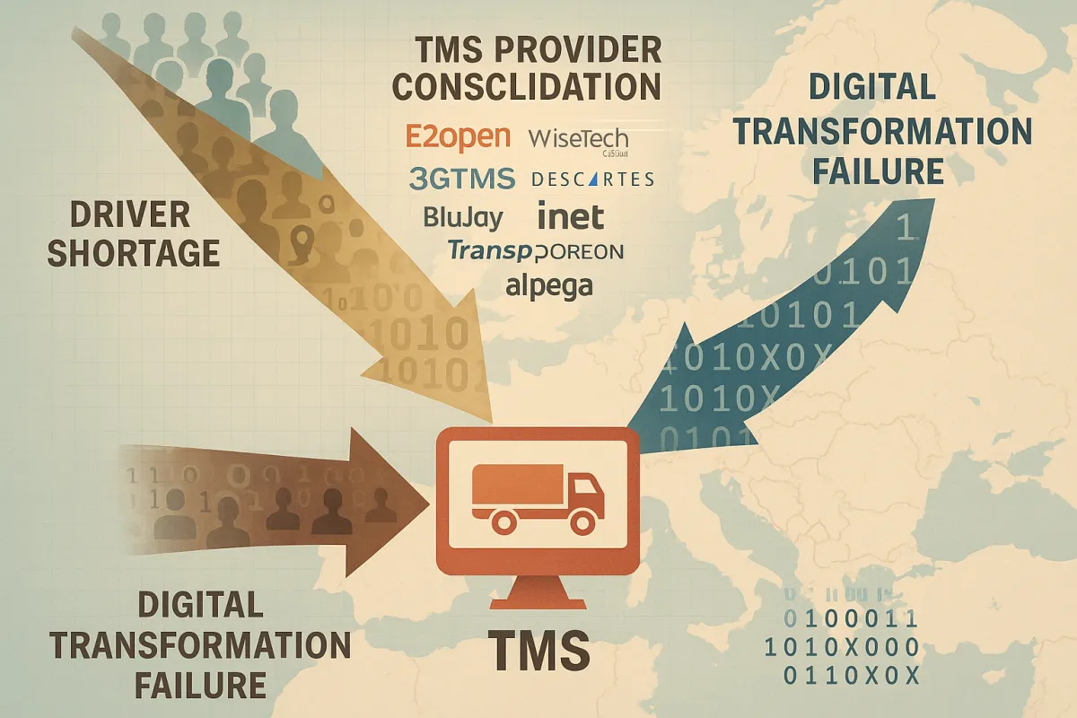 El Dilema Estratégico de Selección TMS 2026: Cómo Convertir la Consolidación de Proveedores y la Crisis de Capacidad en Ventaja Competitiva Antes de que Desaparezcan las Opciones