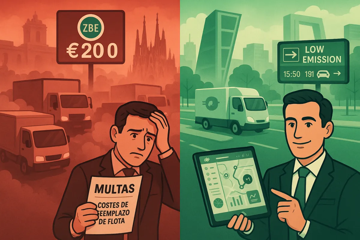 Zonas de Bajas Emisiones 2026: Cómo los TMS con IA Transforman el Cumplimiento Normativo de 149 Ciudades Españolas en Ventaja Competitiva Mientras Evitan Multas de €200 y Costes de Reemplazo de Flota