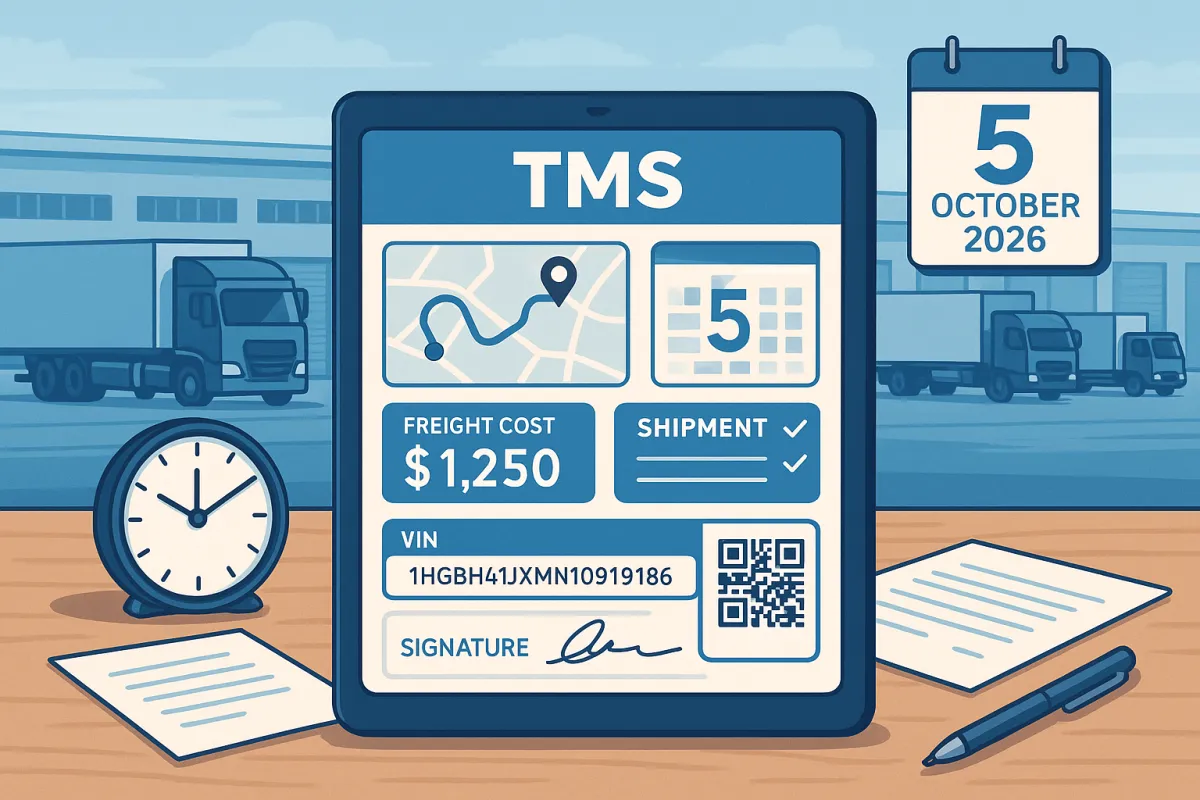 Guía Estratégica TMS para el Documento de Control Digital: Cómo Seleccionar el Sistema de Gestión de Transporte Correcto que Garantice Cumplimiento Normativo en España Antes del 5 de Octubre 2026 y Evite Multas de Hasta €50,000