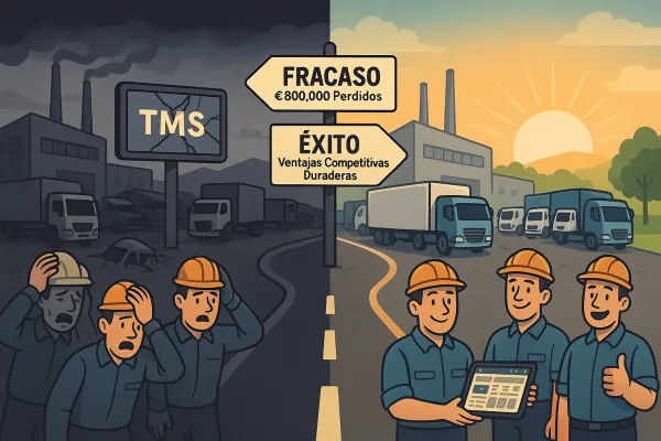 Del Fracaso al Éxito: Guía Estratégica de Recuperación de Implementaciones TMS Fallidas para Cargadores Españoles - Cómo Convertir Pérdidas de Hasta €800,000 en Ventajas Competitivas Duraderas