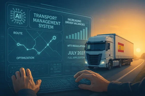 Automatización TMS con IA en 2026: Cómo Convertir la Crisis de Conductores en Ventaja Competitiva Mientras Preparas tu Cumplimiento eFTI Obligatorio para Julio 2027 - Guía Estratégica para Cargadores Españoles