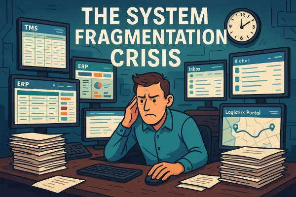 La Crisis de la Fragmentación de Sistemas en 2026: Cómo los Cargadores Hispanos Pueden Eliminar el 70% de Tareas Manuales y Reducir Costes Operativos Unificando TMS, ERP y Herramientas de Gestión Logística
