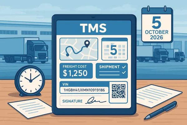 Guía Estratégica TMS para el Documento de Control Digital: Cómo Seleccionar el Sistema de Gestión de Transporte Correcto que Garantice Cumplimiento Normativo en España Antes del 5 de Octubre 2026 y Evite Multas de Hasta €50,000